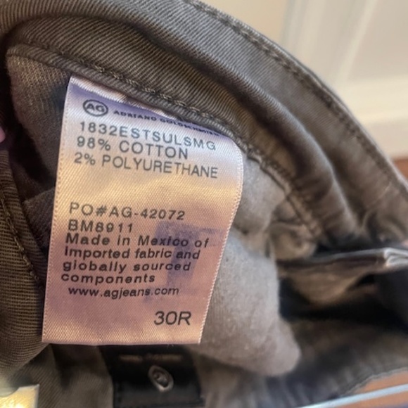 AG Adriano Goldschmied Dark Gray Pants, Size 30 - Picture 4 of 6